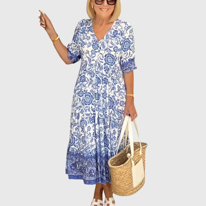 Keisha | Graceful V-Neck Floral