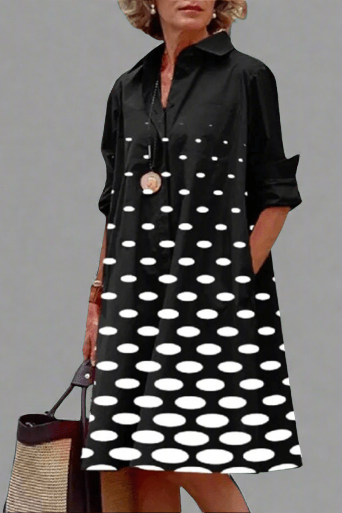 Callie | Sophisticated Pattern Midi Dress