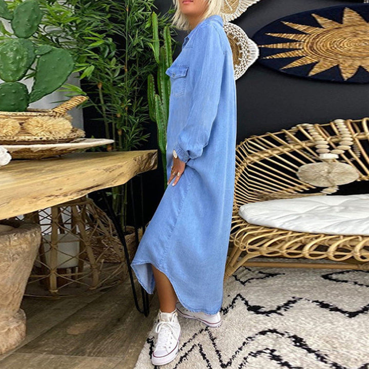 Terenza - Tummy Covering Denim Dress