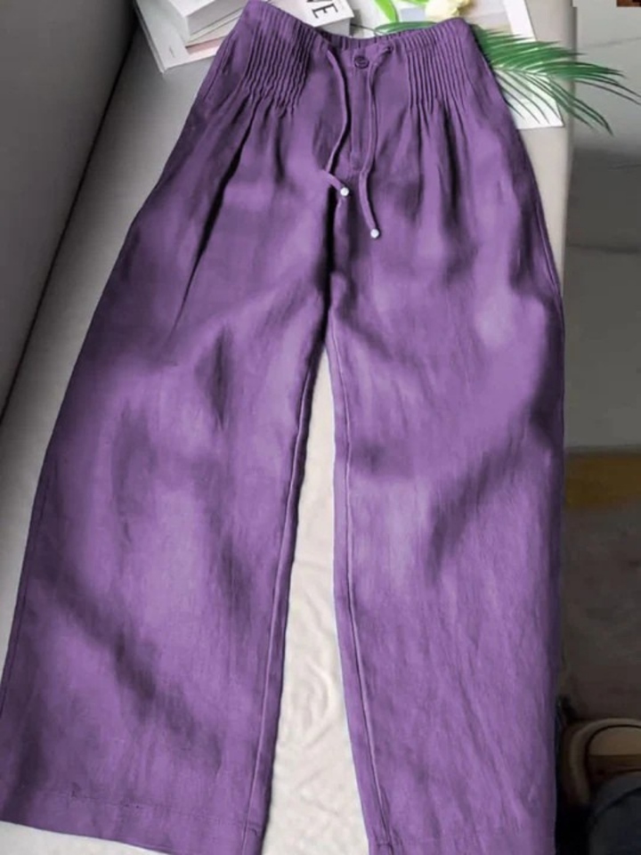 Bria | Elegant Wide Leg Lace Pants