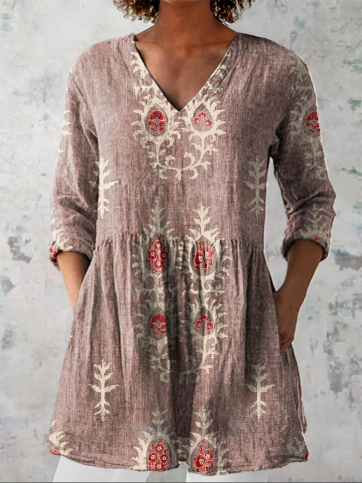 Maeve | V-Neck Long Sleeve Shirt