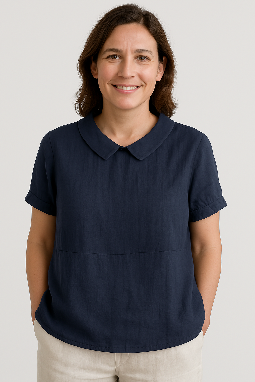 Avery | Relaxed Fit Collared Top