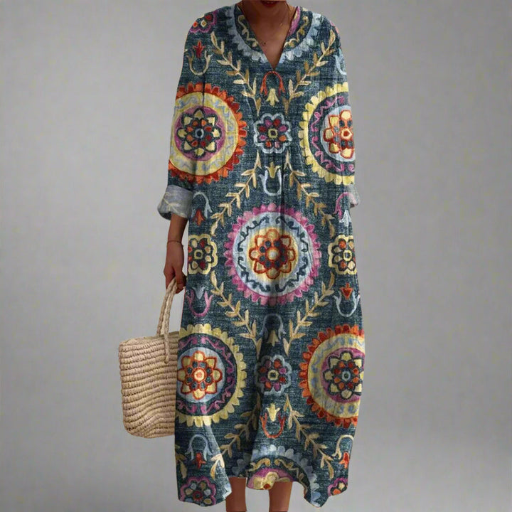 Lily | Geometric relaxed fit dress