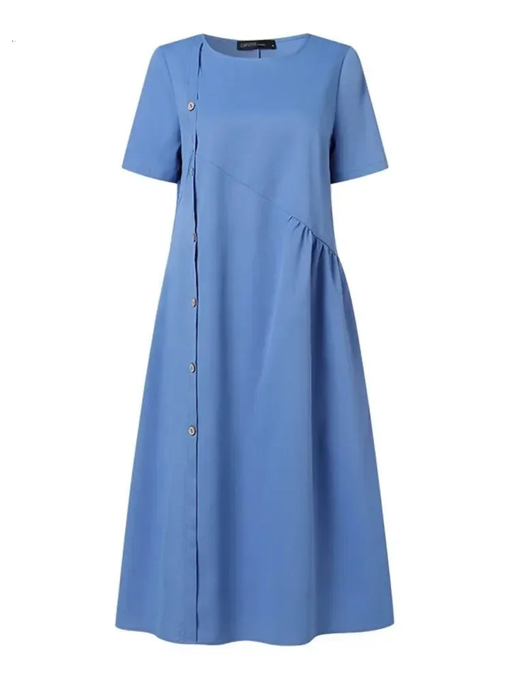 Sarah | MIDI COTTON DRESS WITH RELAXED ELEGANCE