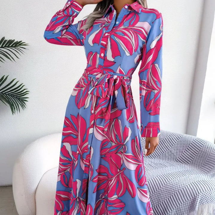 Sienna | Floral Button Midi Dress