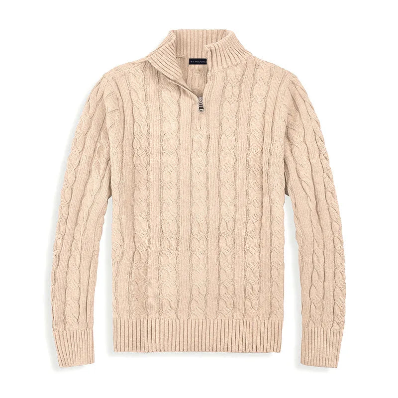 Brandon | Premium Classic Quarter-Zip Sweater