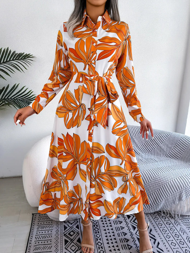 Sienna | Floral Button Midi Dress