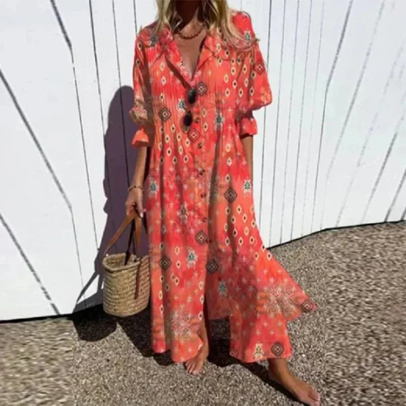 Delilah | Colorful Floral Relaxed Dress