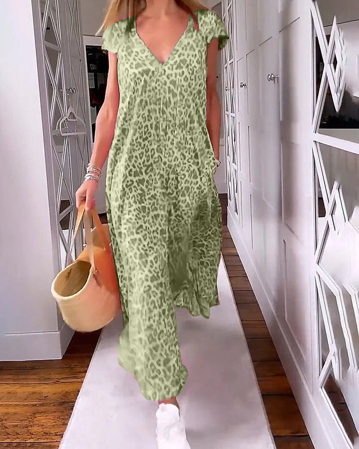 Glaiza | Printed Relaxed Maxi Dress
