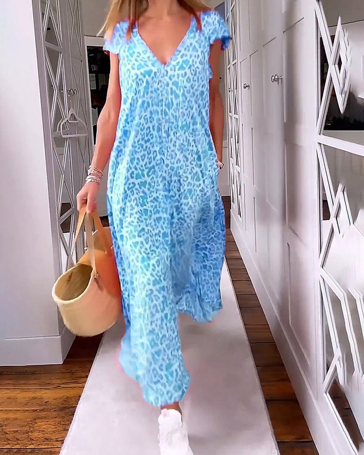 Glaiza | Printed Relaxed Maxi Dress